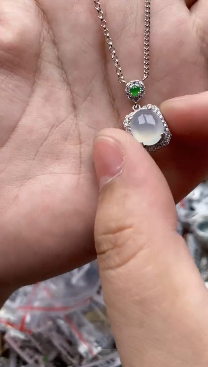 【闪购商品】翡翠戒指银S925镶嵌55555---6