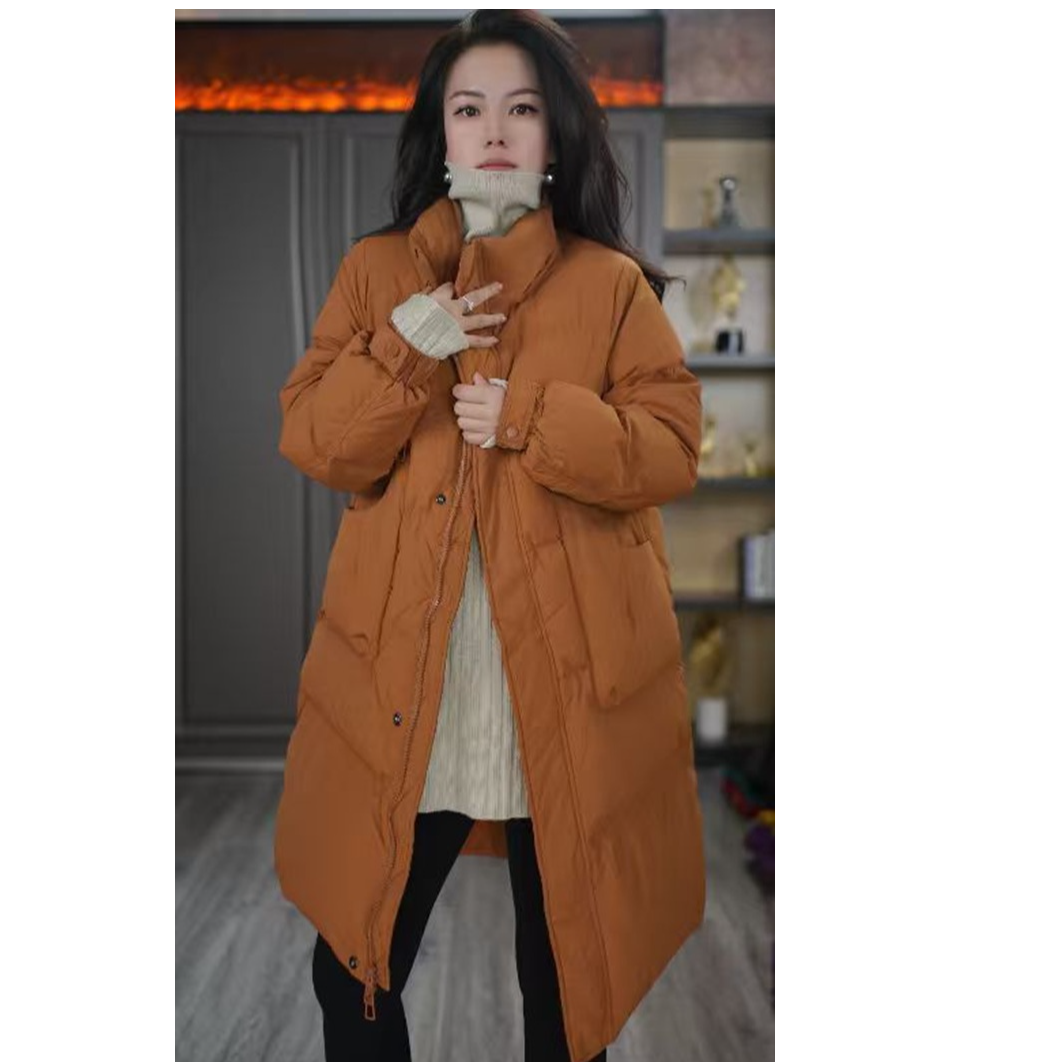 新款爆款2025女中长款羽绒服正品休闲宽松时尚8917