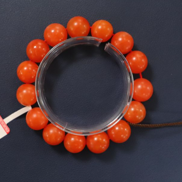 F0005 南红玛瑙 圆珠 手串（中号）-HD
