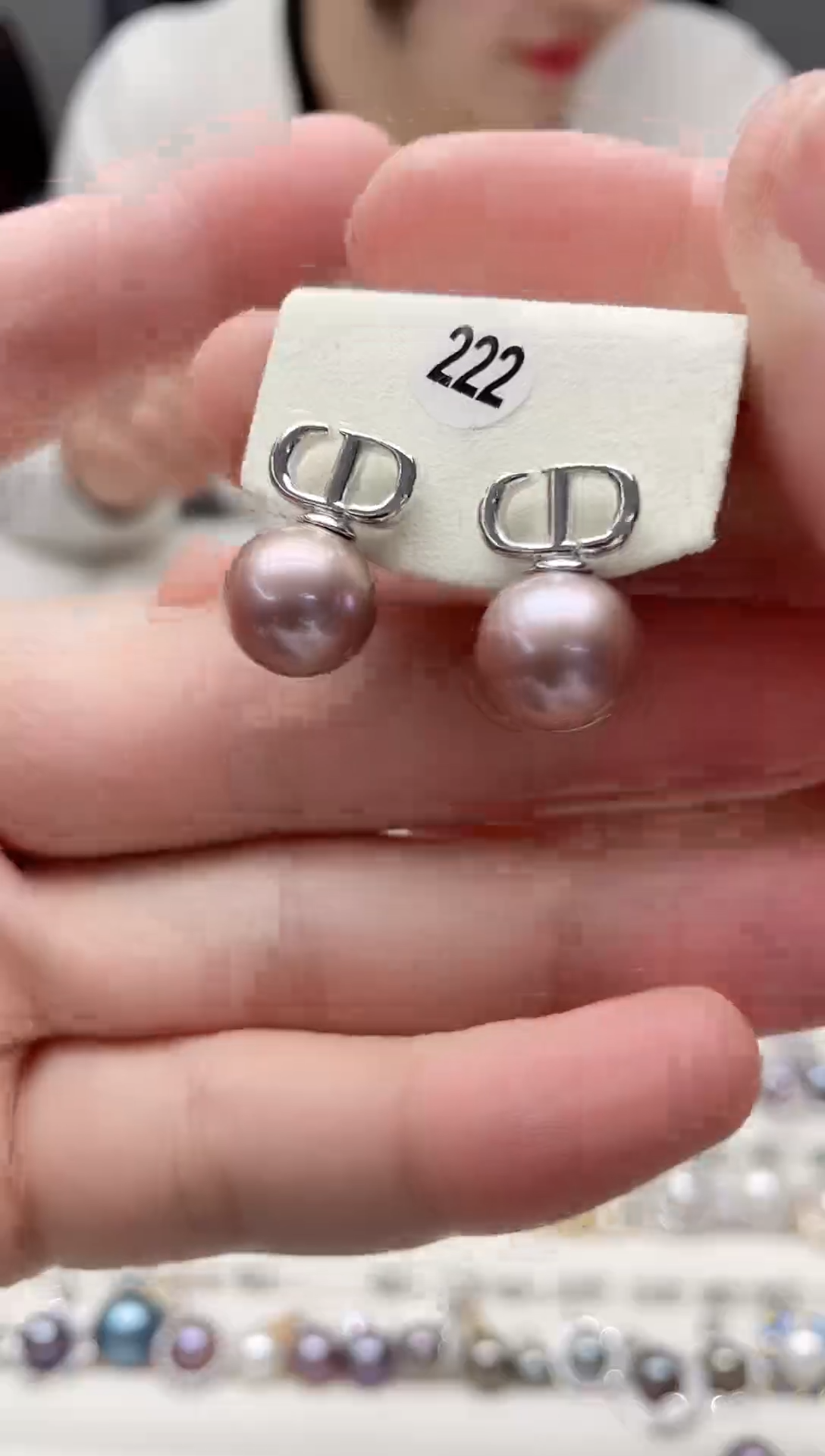 【闪购商品】淡水珍珠耳饰银S925镶嵌耳饰