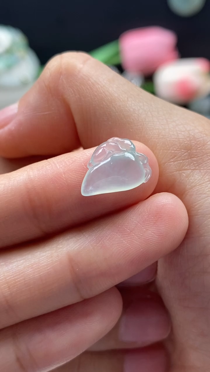 【闪购商品】翡翠颈饰未镶嵌翡翠白冰裸石