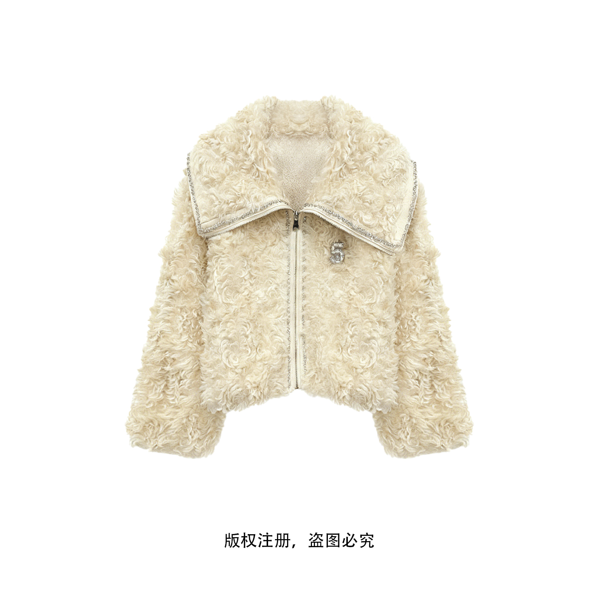 【COCOLOYIS】女冬季连帽中长款秋冬收腰气质外套25011255