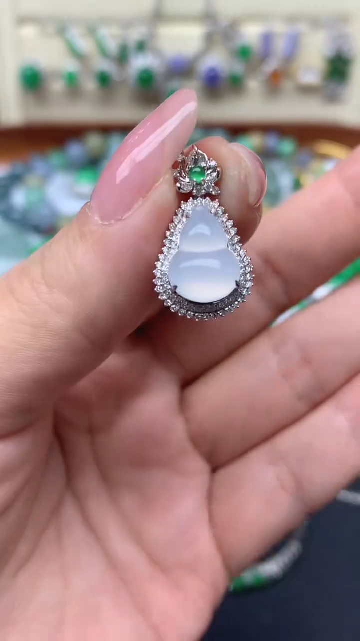 【闪购商品】翡翠戒指18K金镶嵌209-天然翡翠