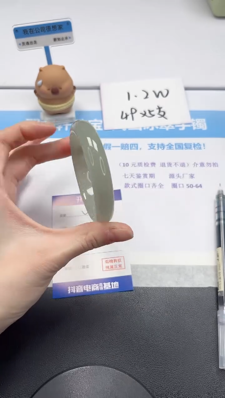 【闪购商品】石英质玉手镯未镶嵌V34-56.5