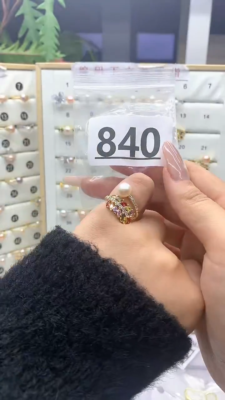 合金珠宝奇石淡水珍珠840