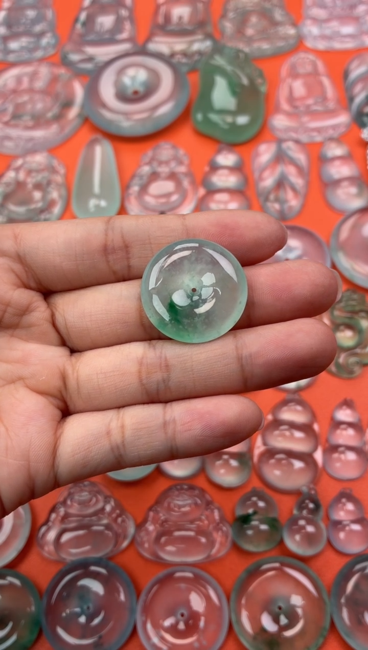 吊坠(不含链)未镶嵌翡翠24 平安扣 24.7 5.8