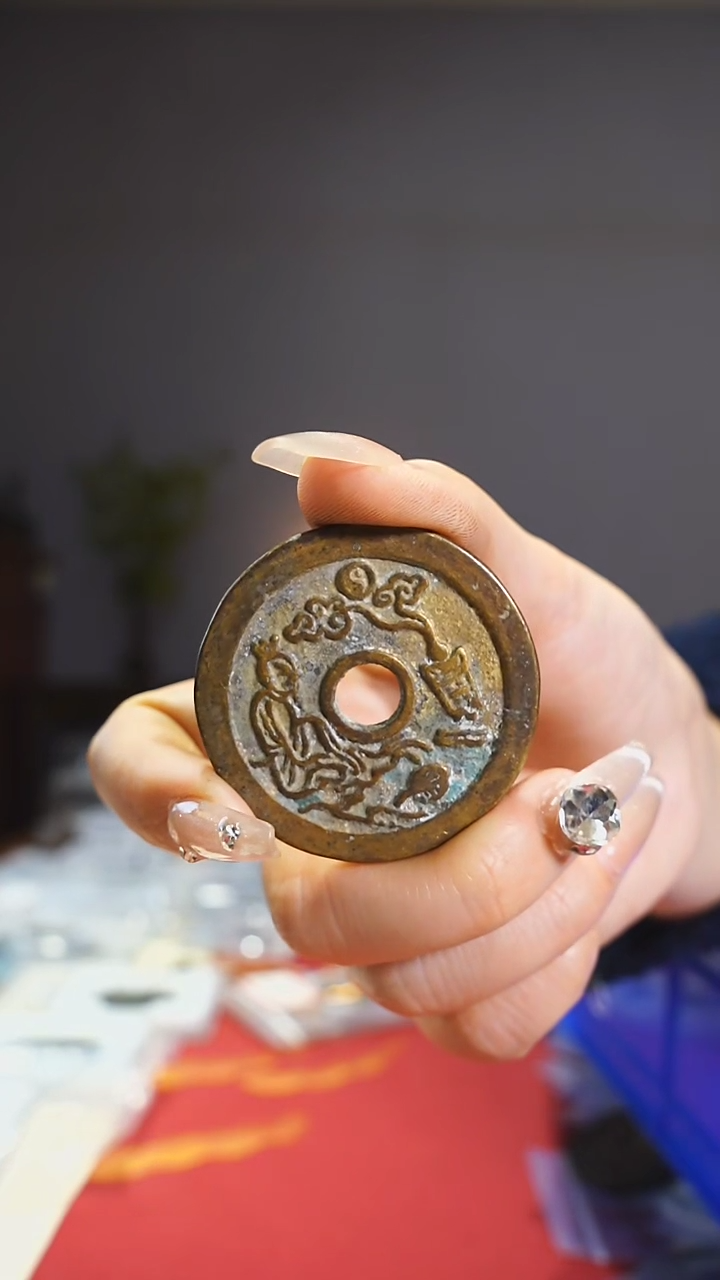 【闪购商品】铜山鬼背老君炼丹4.4cm/0593