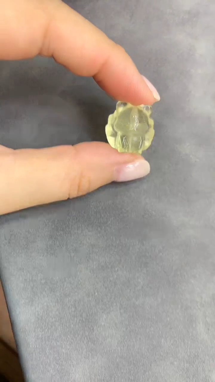 未镶嵌笔搁黄晶11黄水晶狐仙多样性发一颗