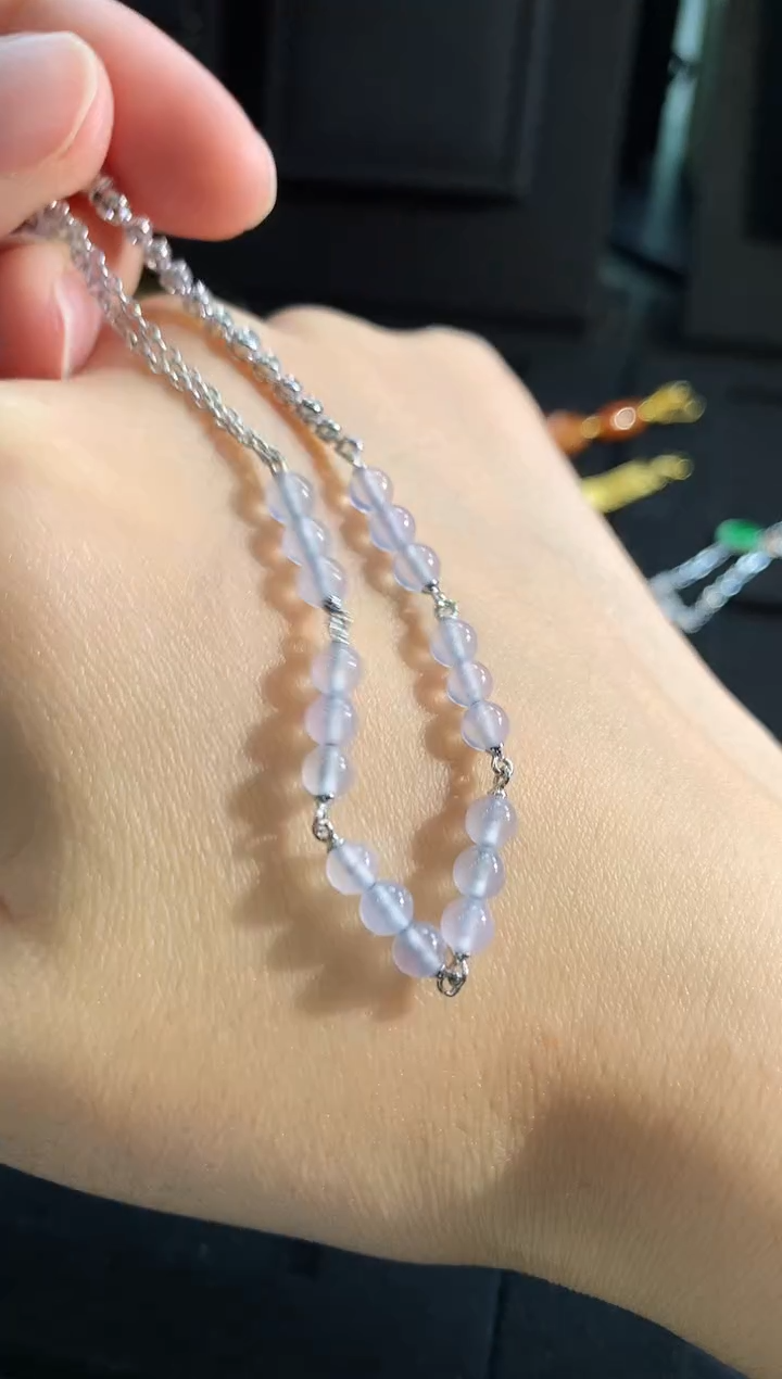 【闪购商品】翡翠手链18K金镶嵌手饰