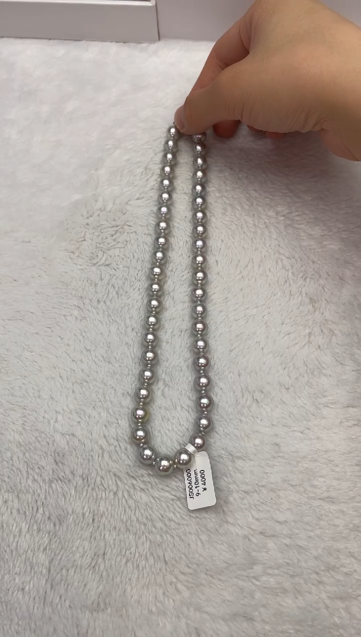 【闪购商品】海水珍珠颈饰未镶嵌AK真多麻9-10mm（多样性发一）