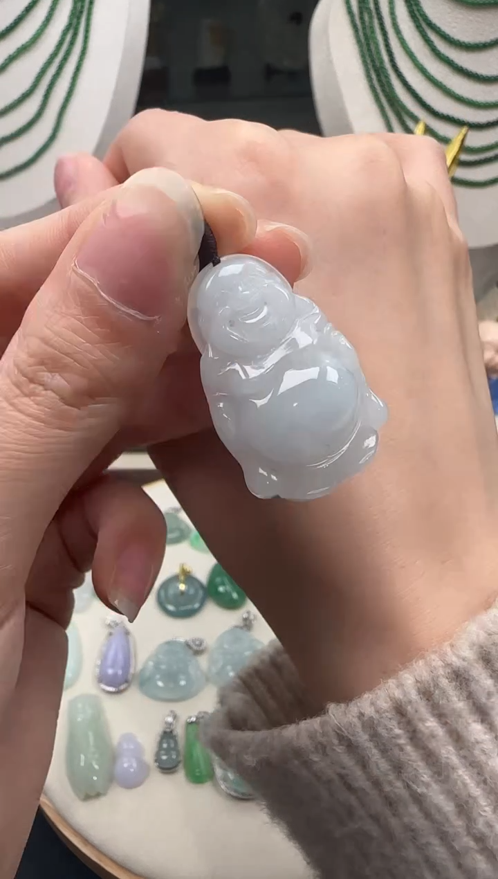 【闪购商品】翡翠吊坠(不含链)未镶嵌【海莎一口翠】翡翠挂件1