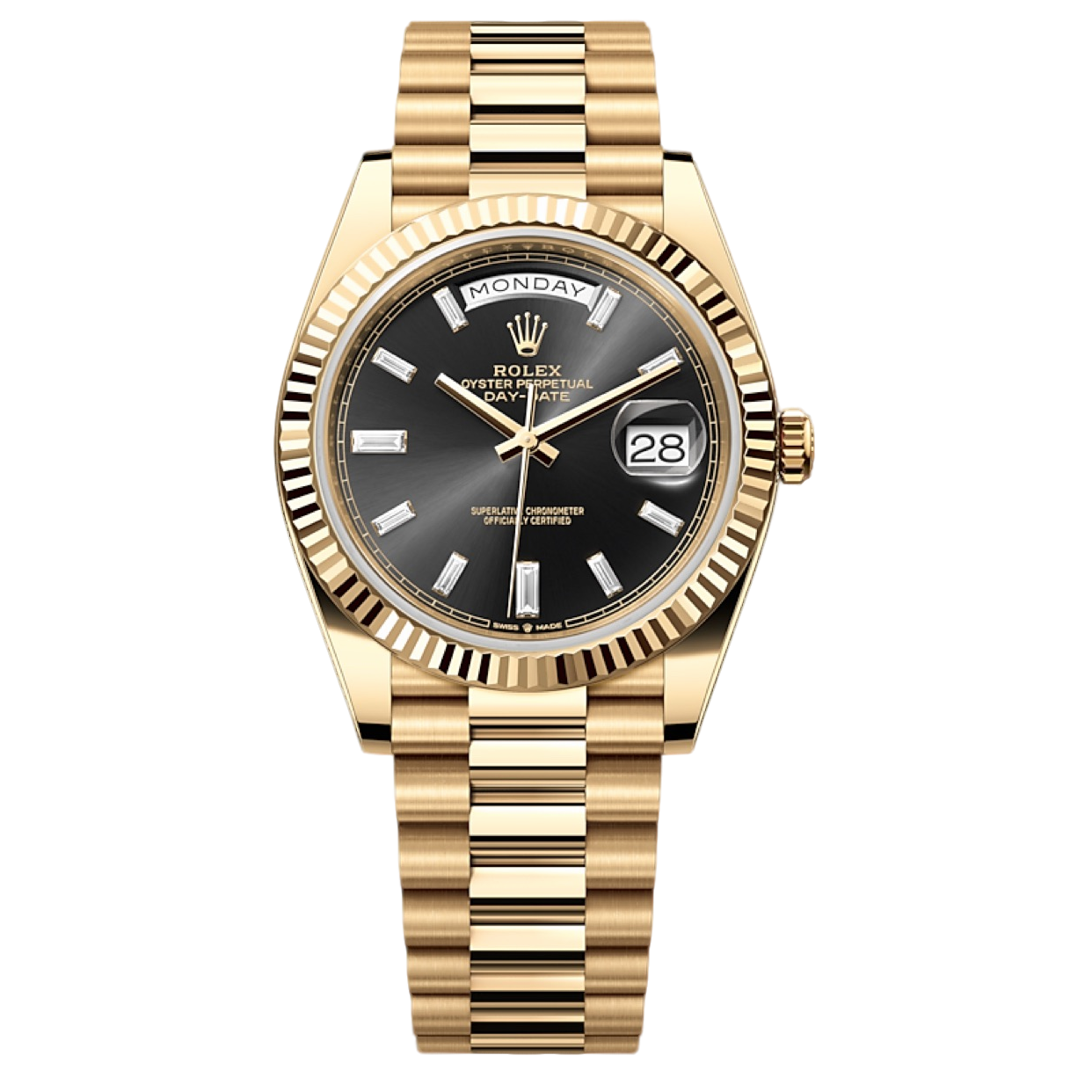 99新 Rolex/劳力士 哈馆/星期日历228238黑冰糖/40mm/21年全套