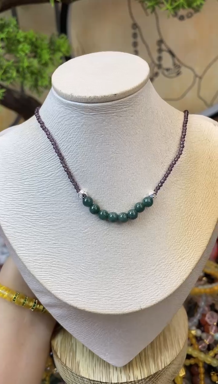 【闪购商品】翡翠项链未镶嵌259手串