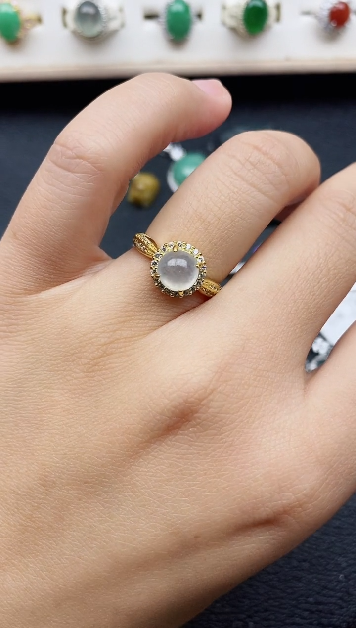 【闪购商品】翡翠戒指银S925镶嵌11111