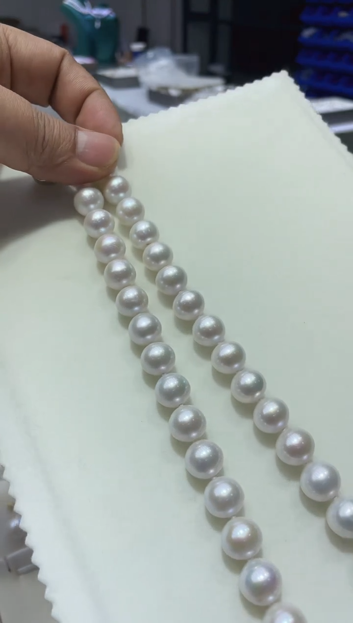 【闪购商品】淡水珍珠颈饰银S925镶嵌11-13项链