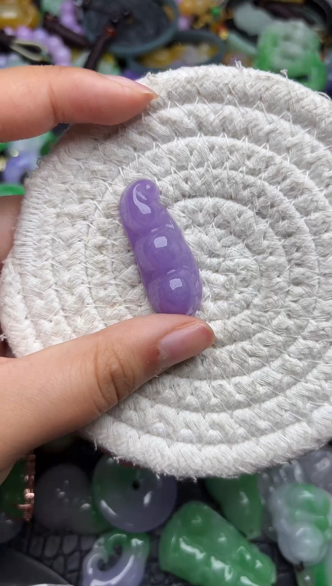 颈饰未镶嵌翡翠缅甸翡翠吊坠