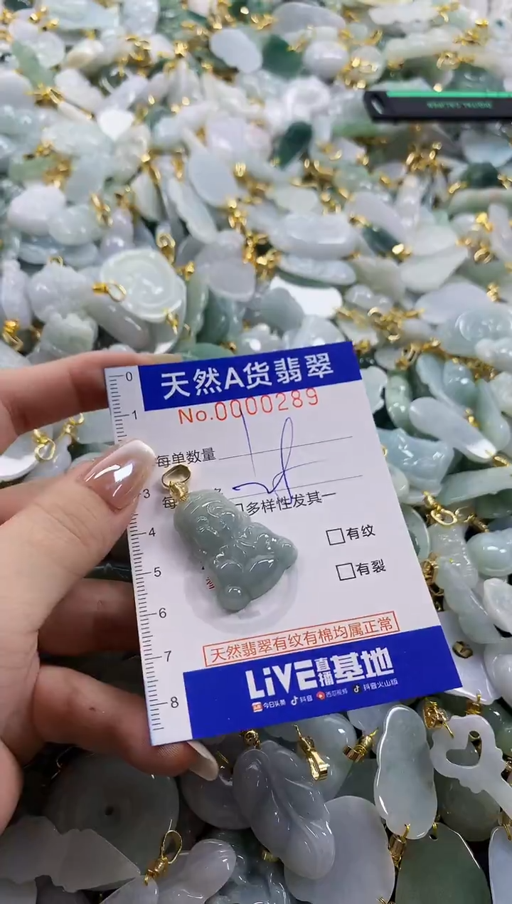 颈饰未镶嵌翡翠天然A货翡翠