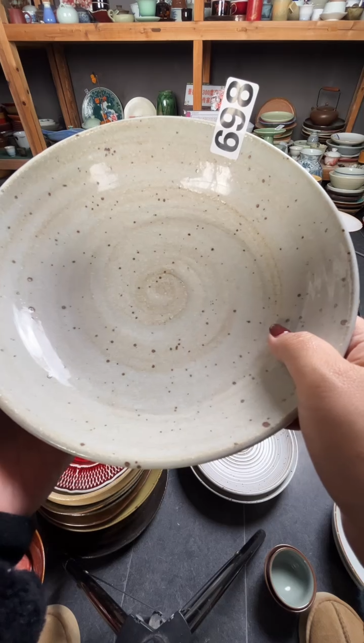 瓷片兰***枝698灰麻点圆盘