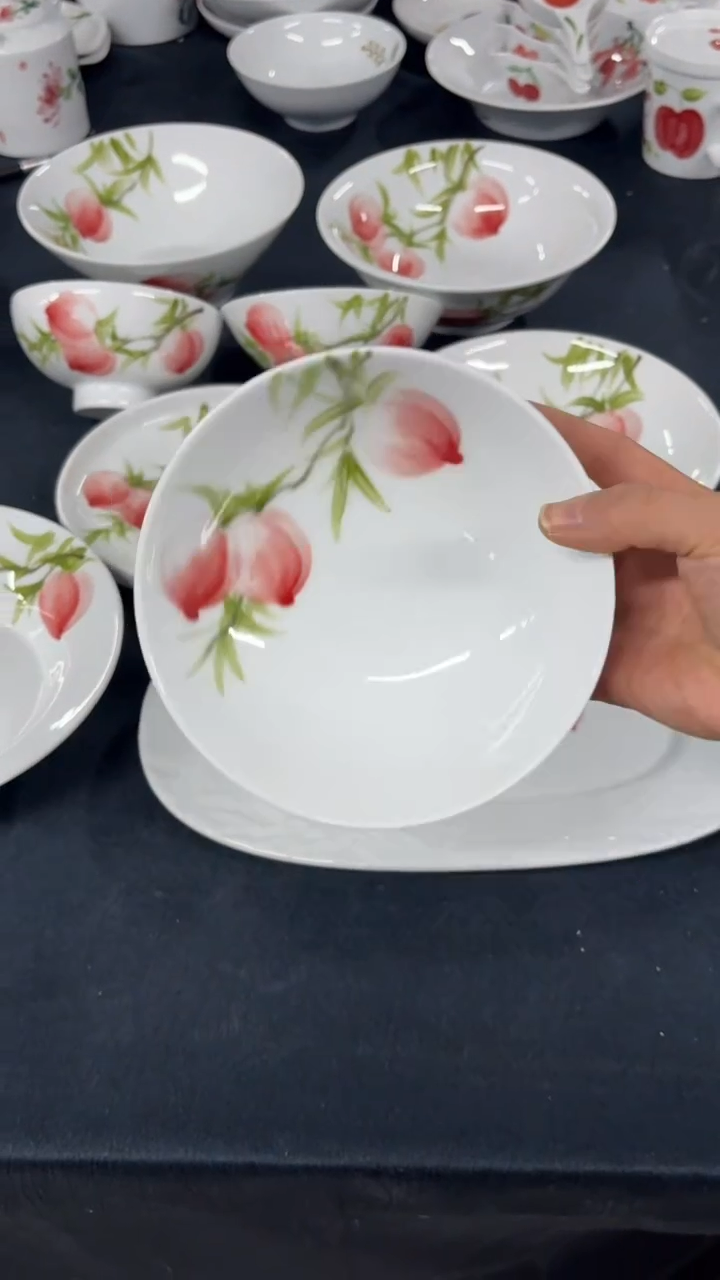 景德镇手绘釉中彩（食品级）小胖碗