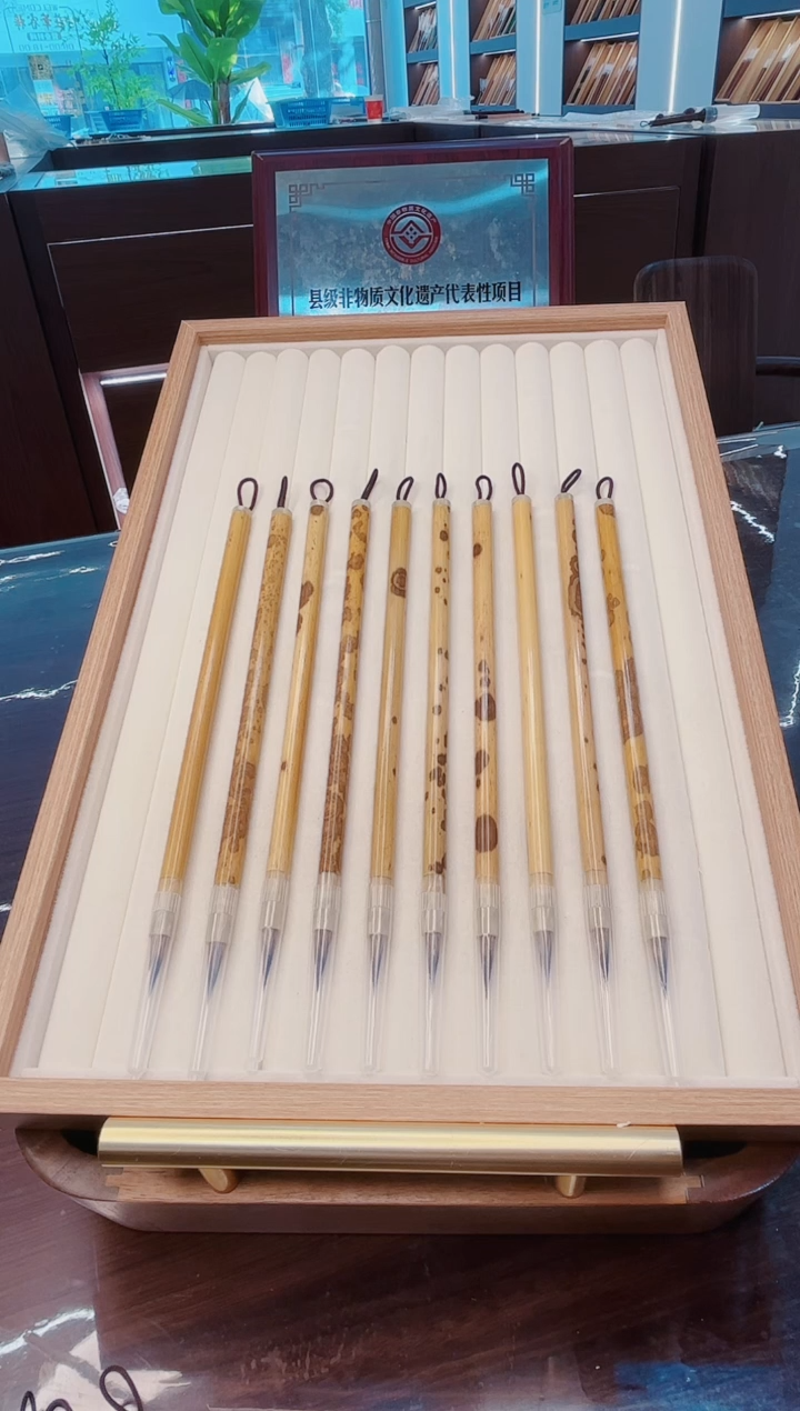 超级福利，新款出锋1.8cm湘妃竹紫毫小楷10支