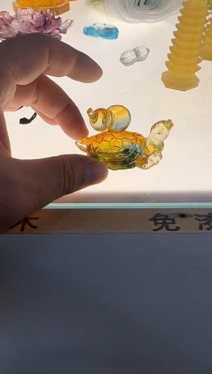 手工艺品琉璃福禄
