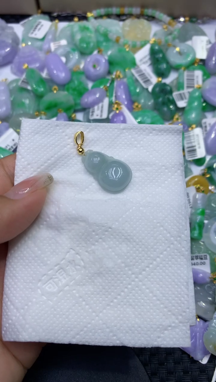 颈饰未镶嵌翡翠天然缅甸A货翡翠
