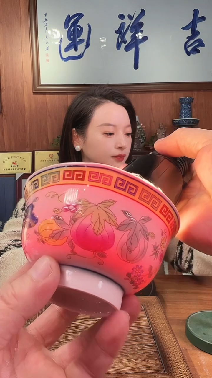 摆件陶景德镇精美陶瓷碗