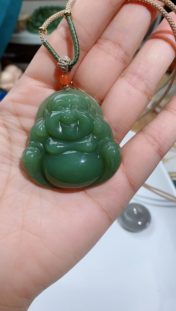 和田玉未镶嵌毛衣链茉**?270一个茉莉花