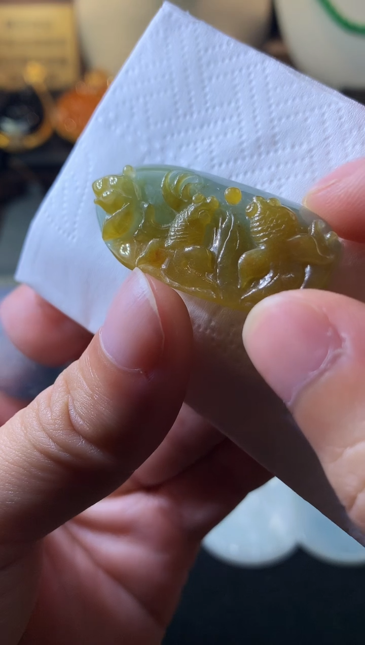 未镶嵌定制翡翠雨***晴毛货不退不换