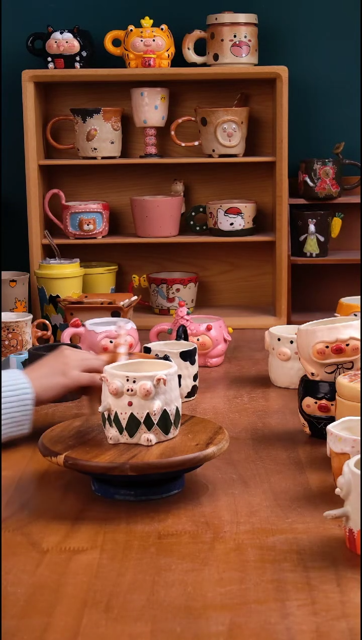 摆件陶景德镇原创手工陶瓷