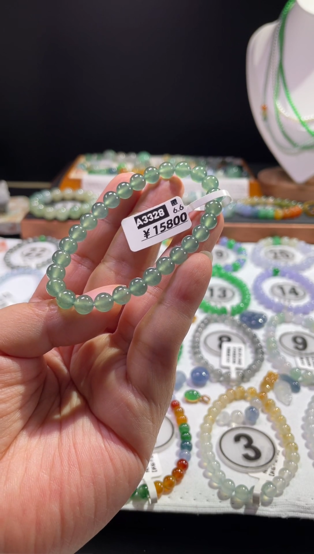 未镶嵌手链翡翠懵**丁A3328