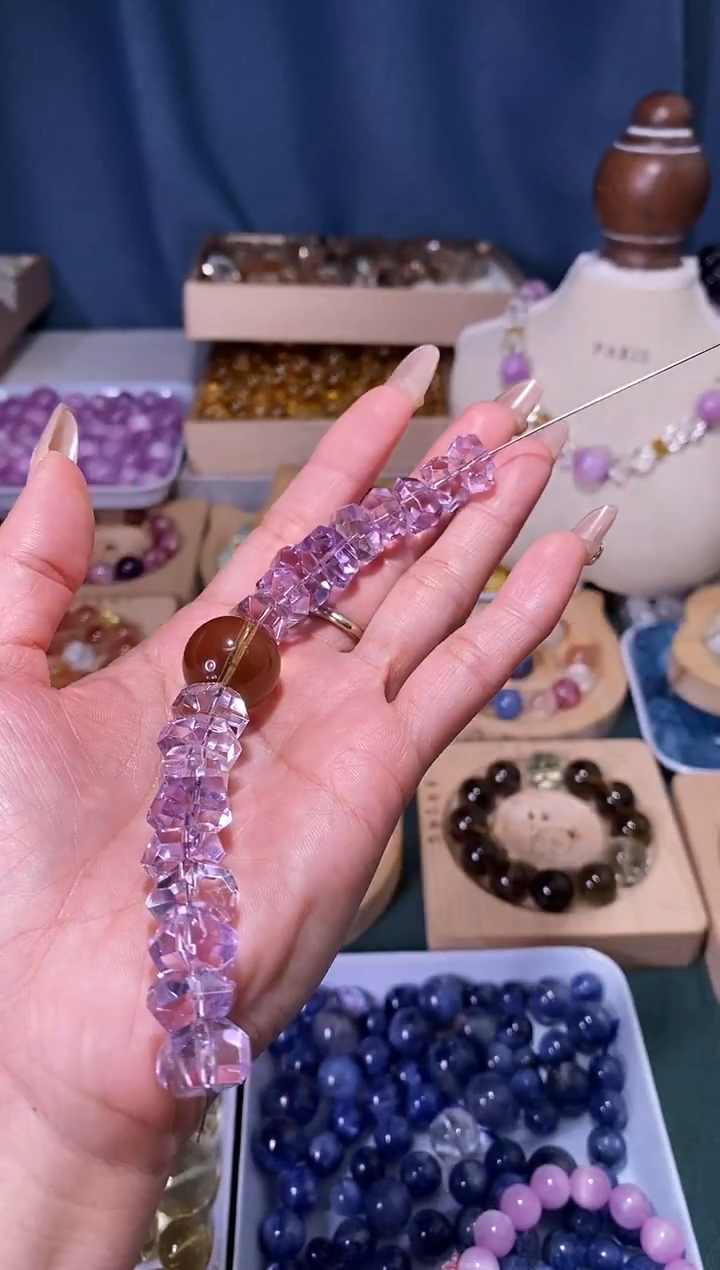 未镶嵌手串水晶K07玻利维亚隔珠一颗