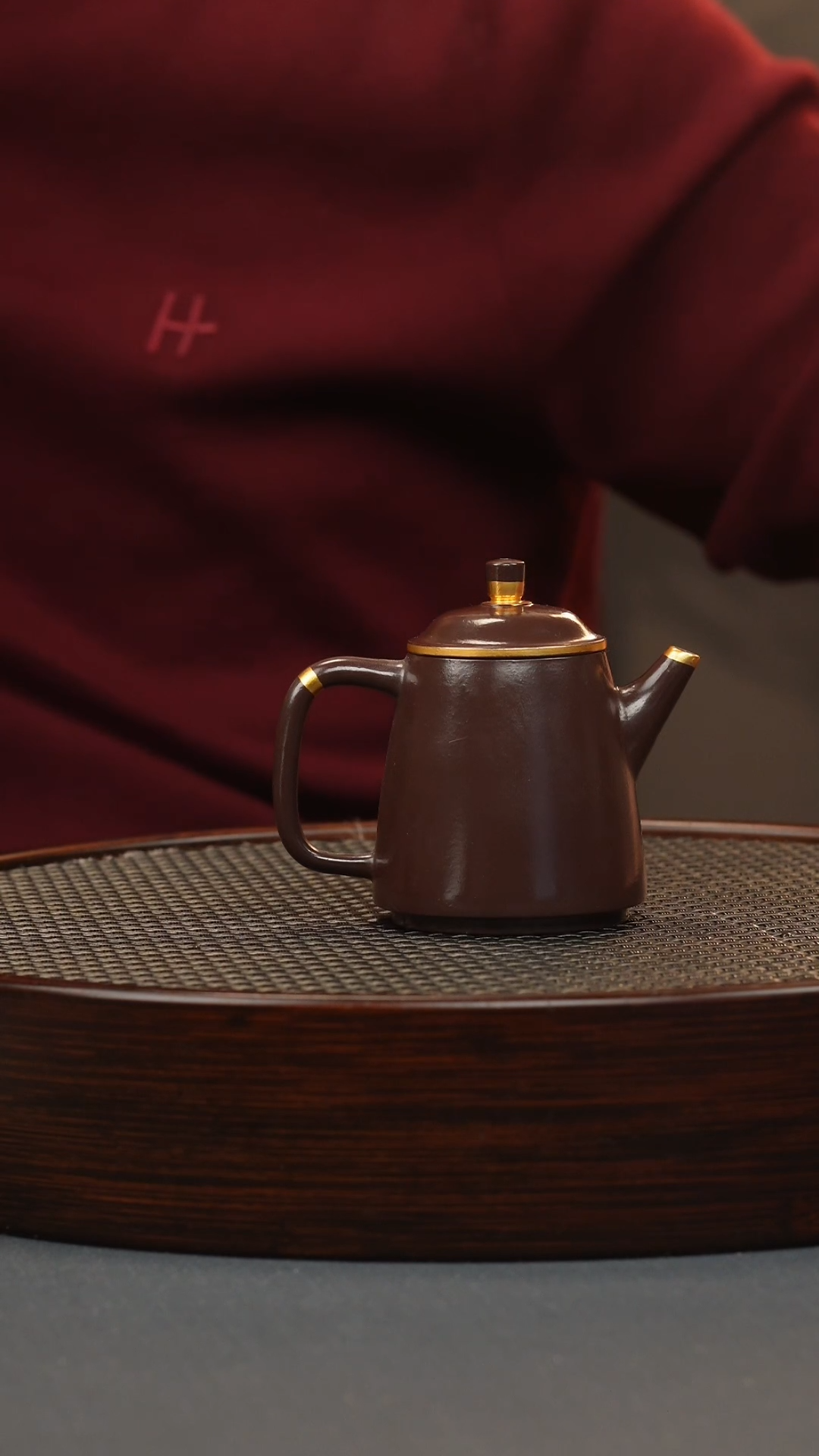 【闪购商品】紫砂茶壶紫朱泥高石瓢