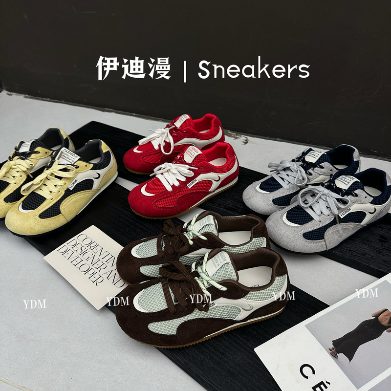 伊迪漫秋风日记平底德迅板鞋（增高2-3cm）A257