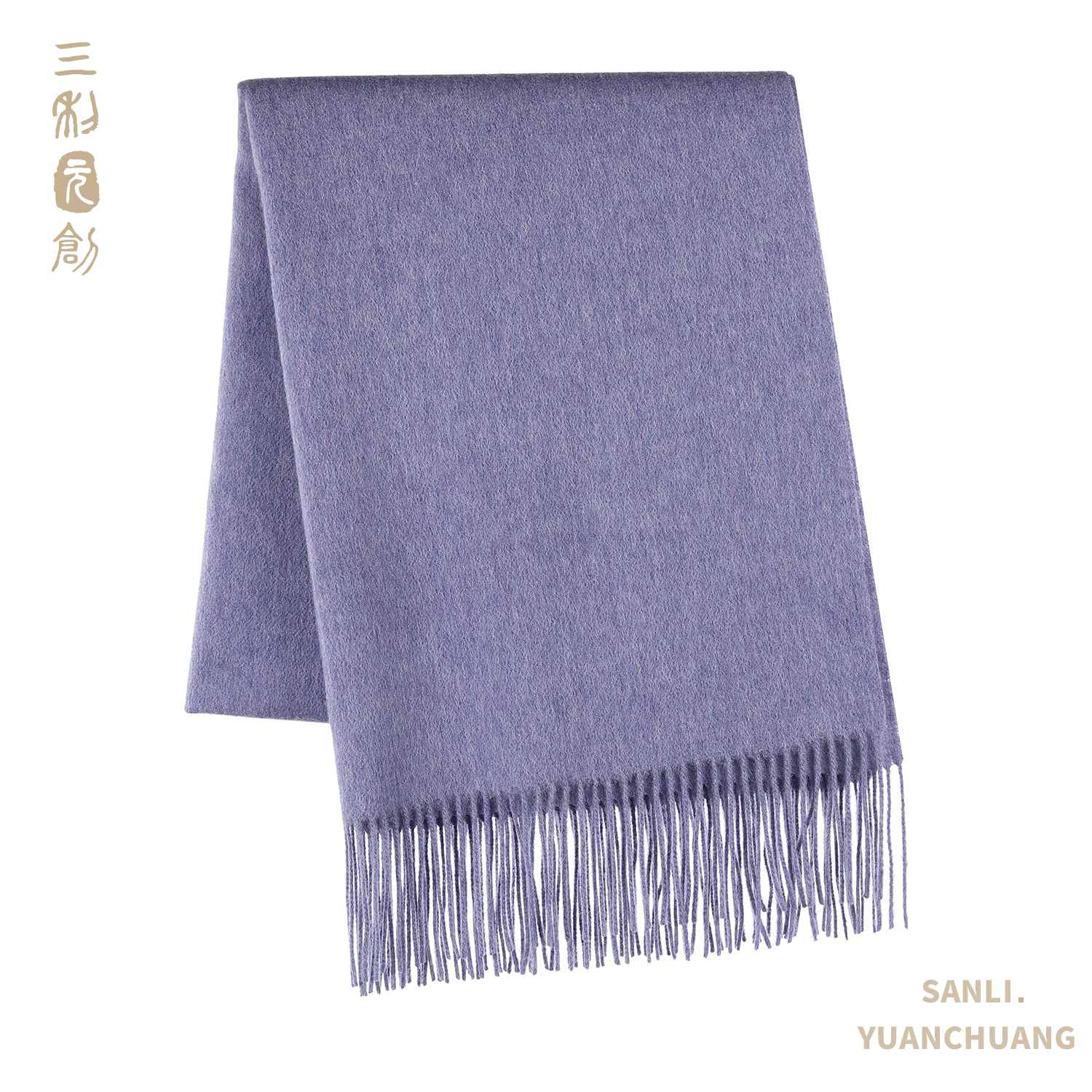 三利元创法式纯色经典加厚时尚披肩保暖围巾披肩5461