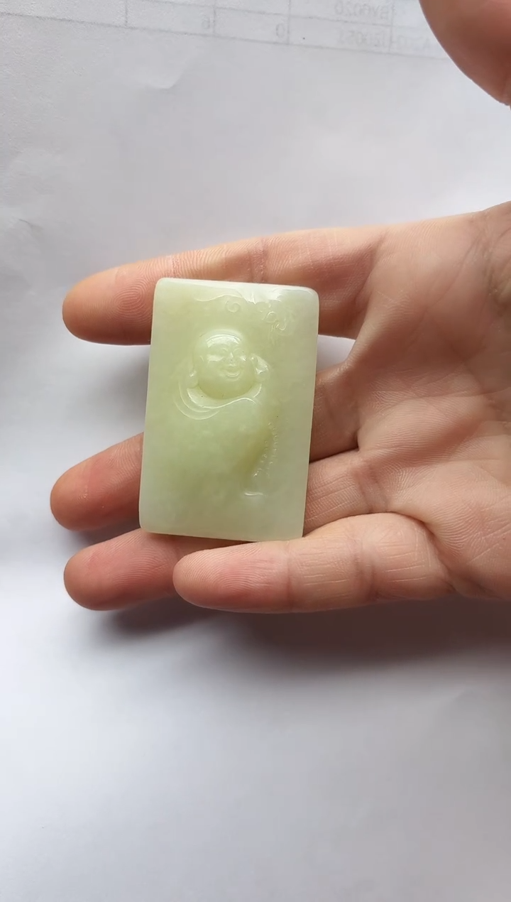 未镶嵌手链和田玉黄口佛公牌子