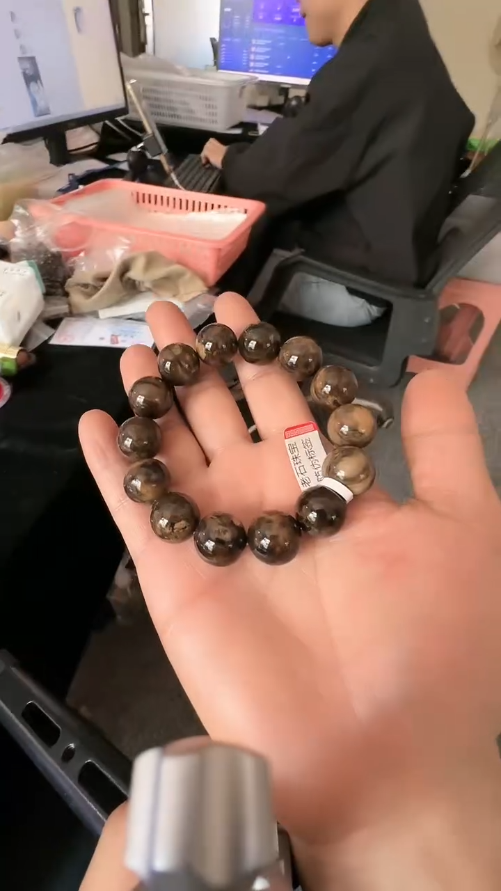 【闪购商品】琥珀手链未镶嵌规格16根珀手串#62