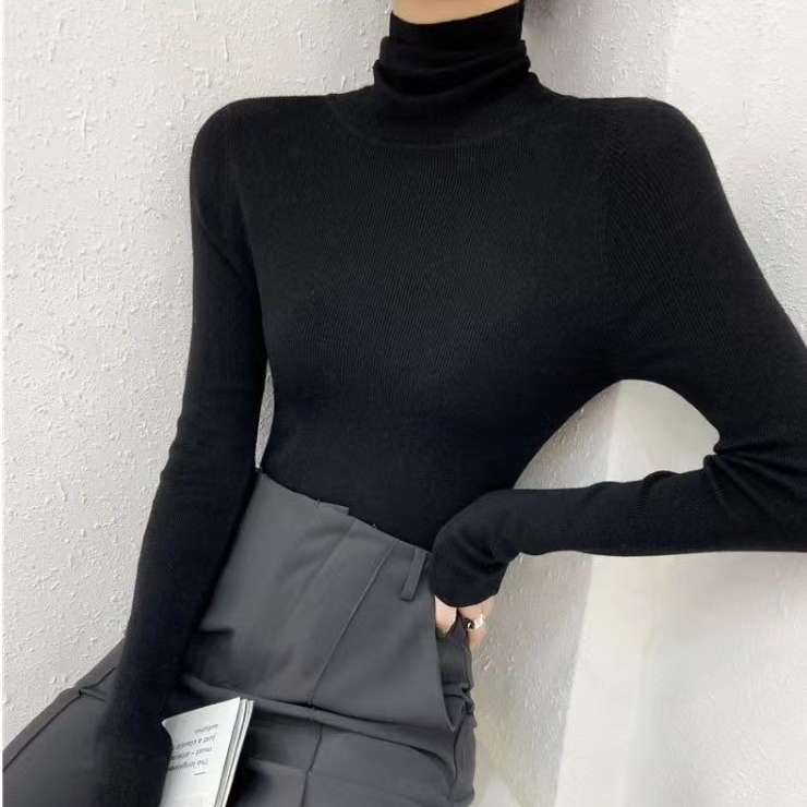 女士百搭针织衫打底衫女毛衣