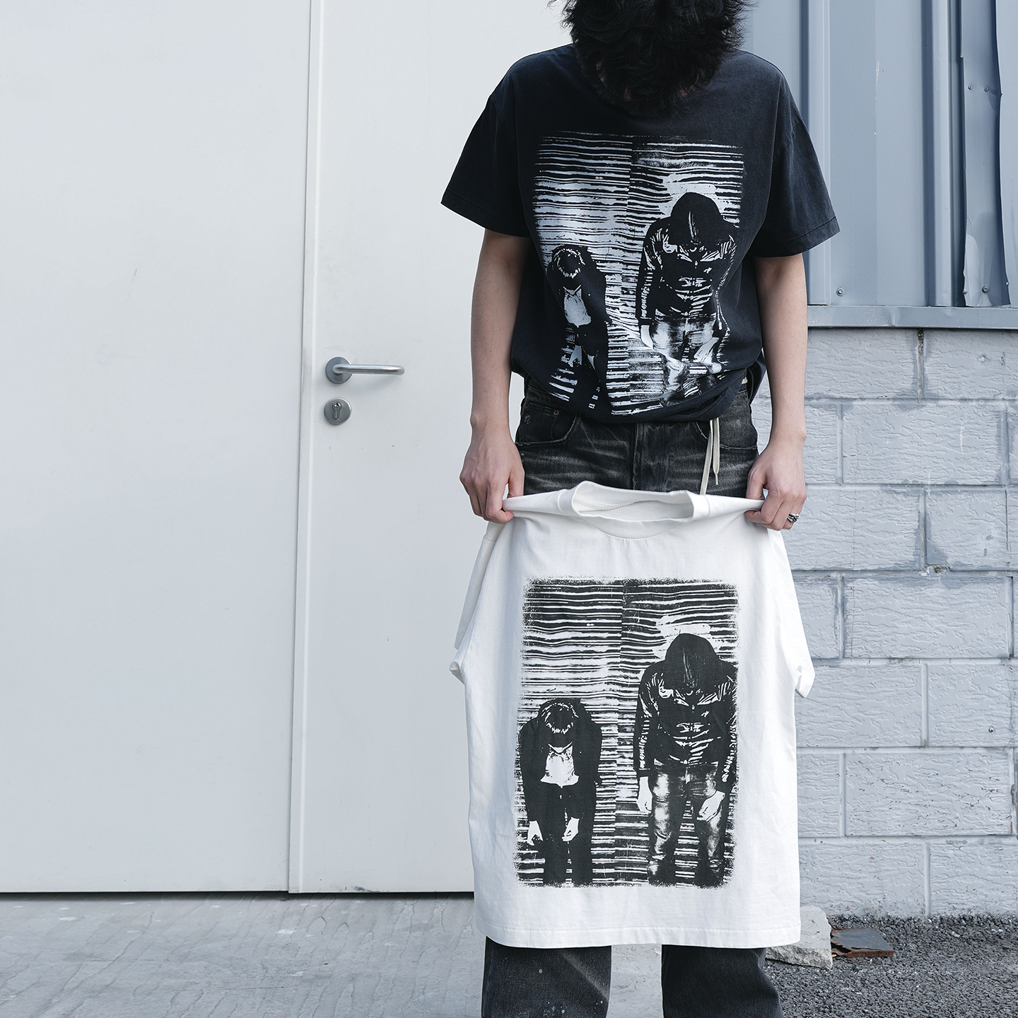 MKSZY Crystal Castles 水晶城堡 单缝线龟裂复古短袖T