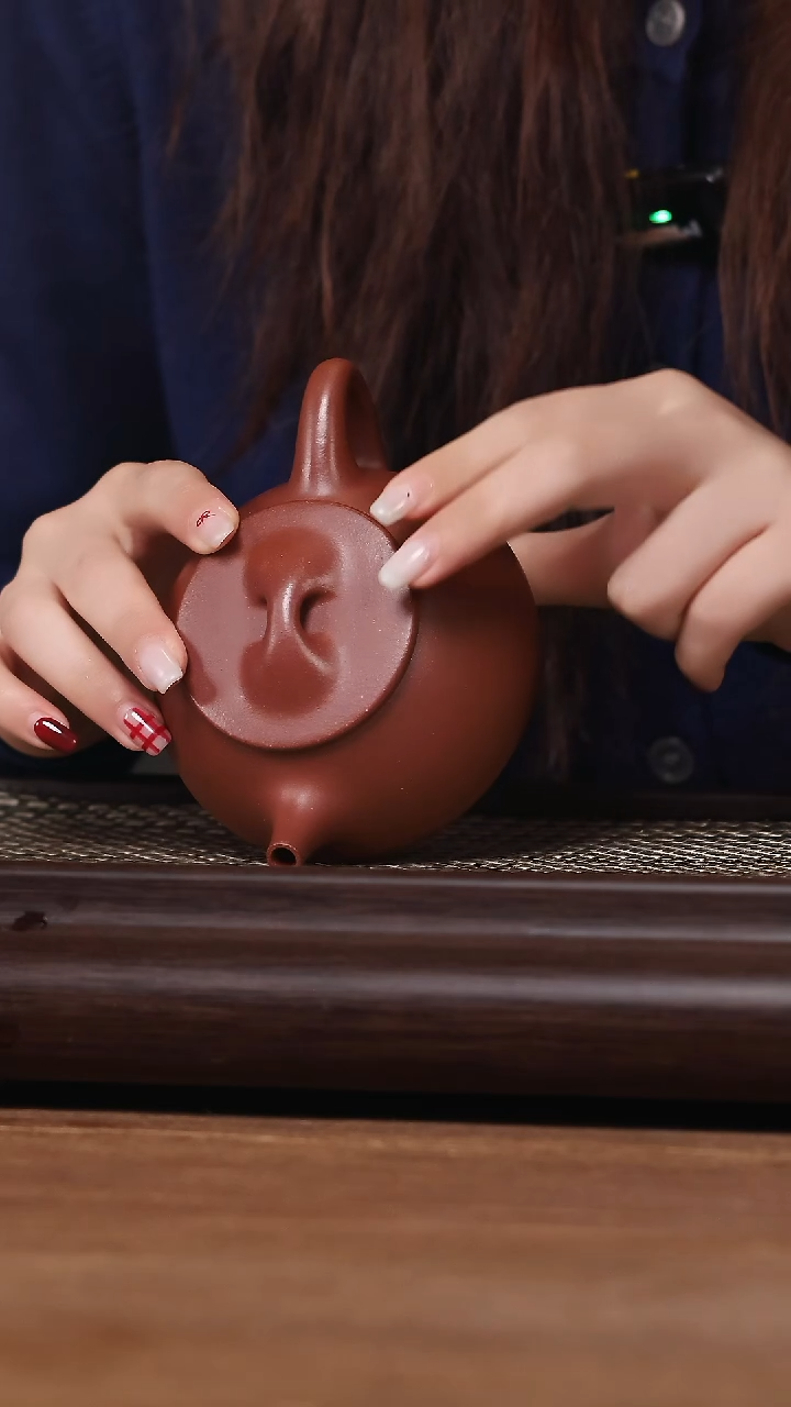 【闪购商品】紫砂茶壶李方景舟石瓢 红紫泥180CC