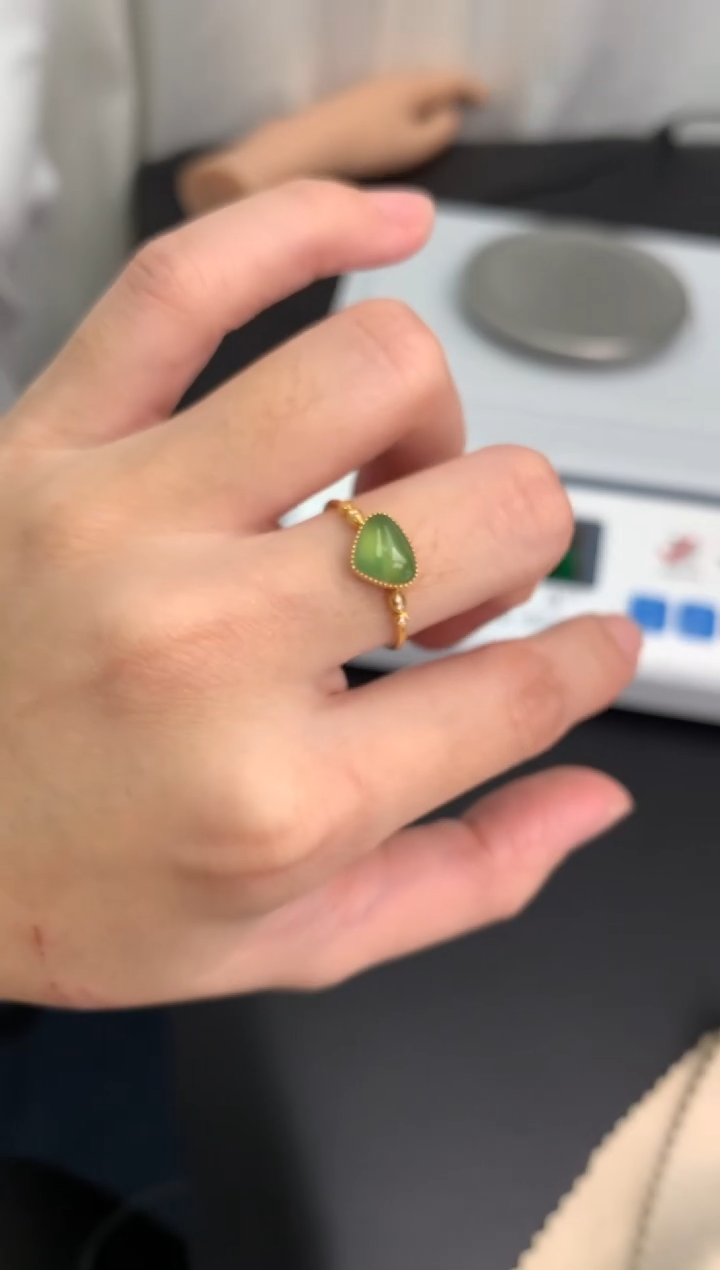 【闪购商品】定制翡翠18K金镶嵌模式推广期24小时鉴赏期
