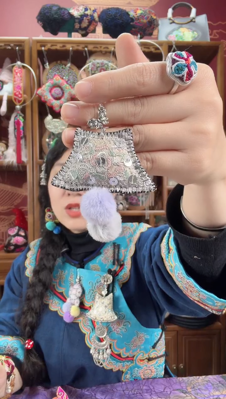 刺绣压襟17甜甜家