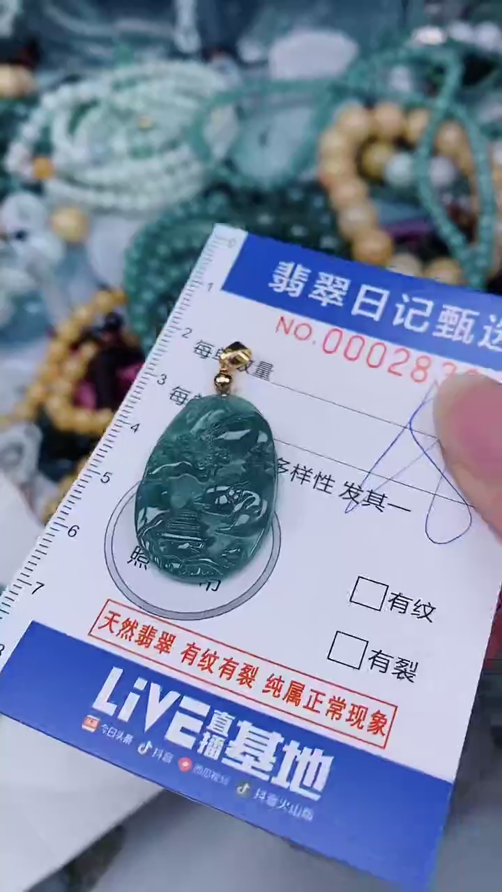 翡翠未镶嵌颈饰00002832
