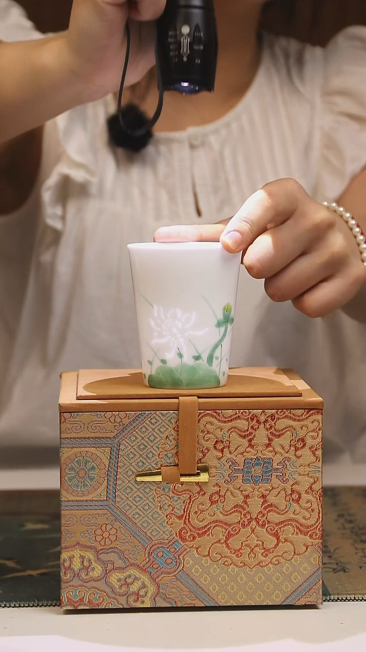 景德镇高温瓷竹子玲珑瓷可乐