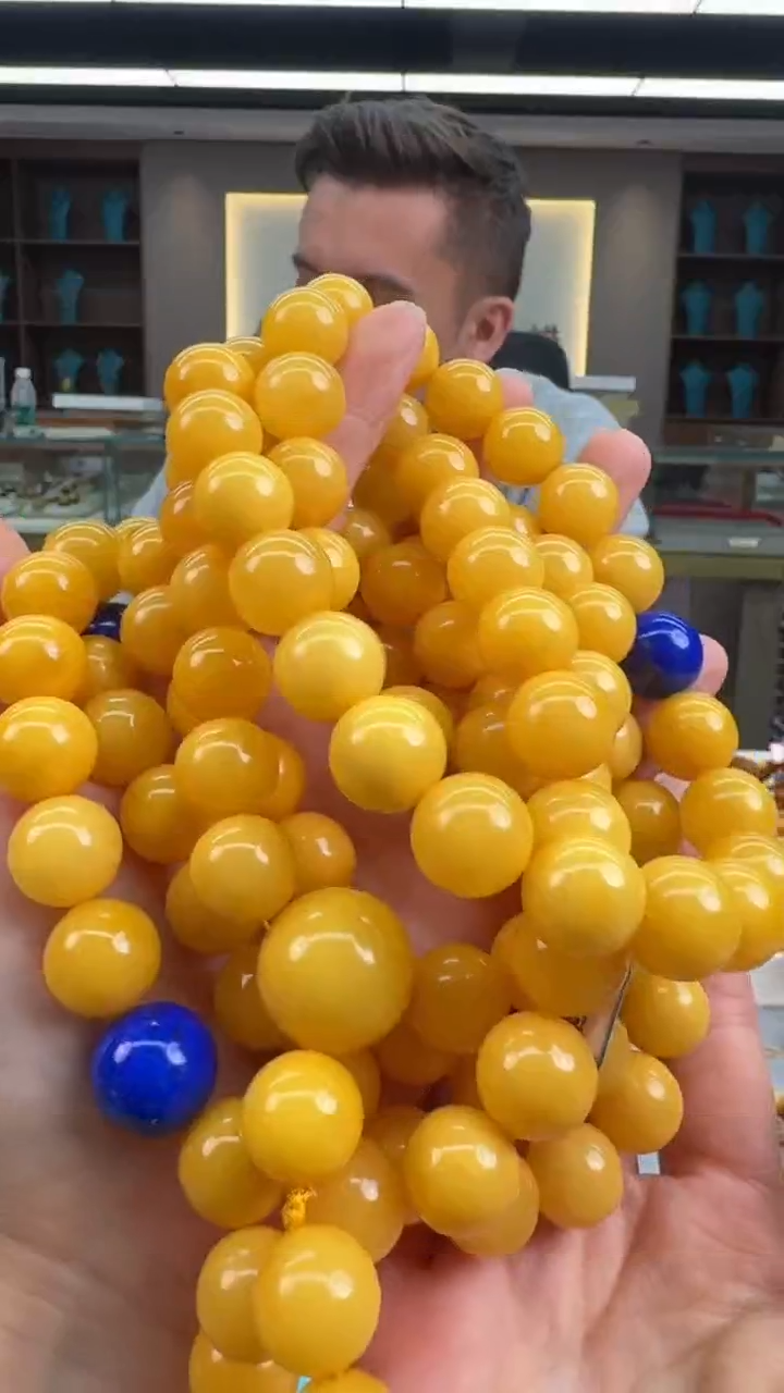 【闪购商品】琥珀颈饰未镶嵌秒拍号256