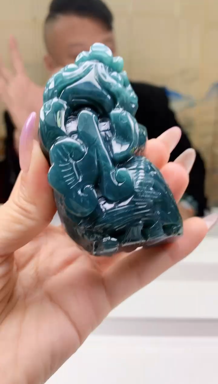 【闪购商品】定制翡翠未镶嵌4969ty-毛货挂件99