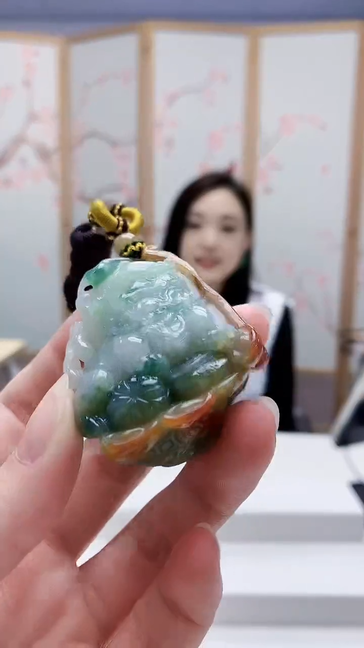 未镶嵌定制翡翠5160ry-毛货挂件74