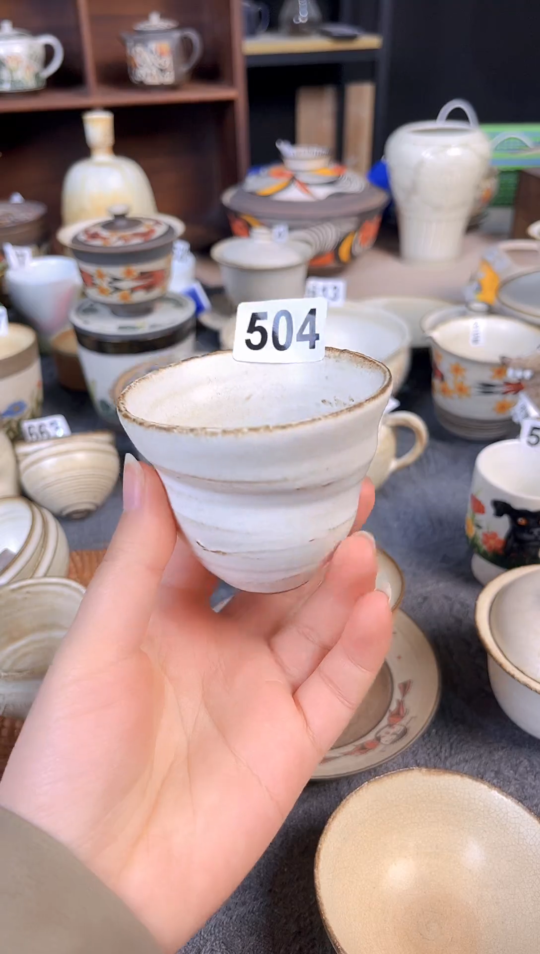 【闪购商品】陶八工粉引随形主人杯