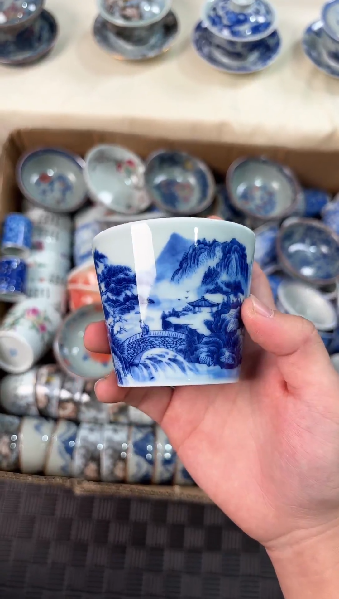 其他瓷景德镇陶瓷茶具清流圣境可乐杯