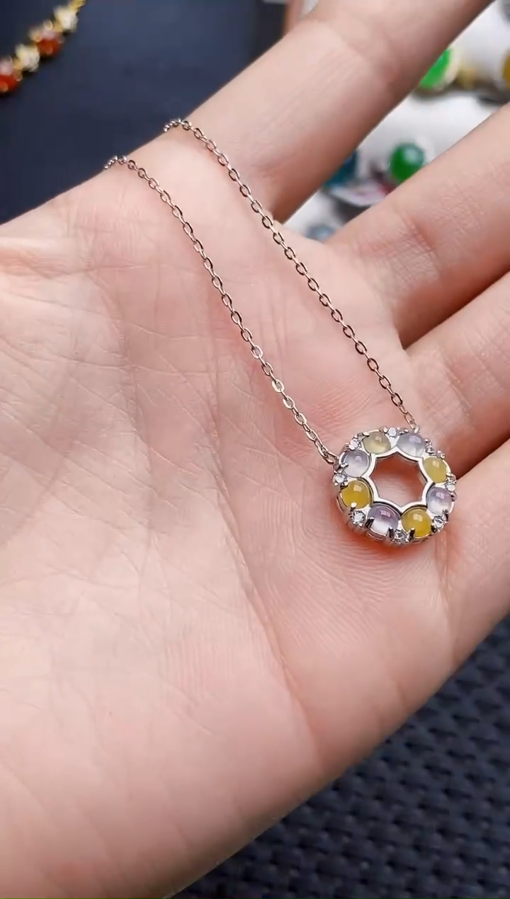 银S925镶嵌戒指翡翠3250